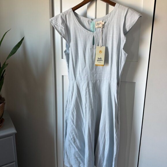 Mata Traders chambray light blue dress new w/ TAGs! - Picture 2 of 3